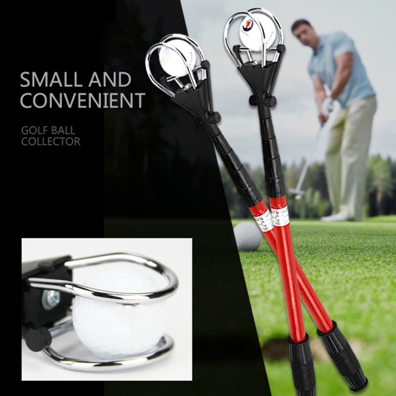 1 Pc Golf Ball Pick Up Telescopische Golfbal Retriever Teruggetrokken Vergrendeling Scoops Picker Golf Pick Up Automatische