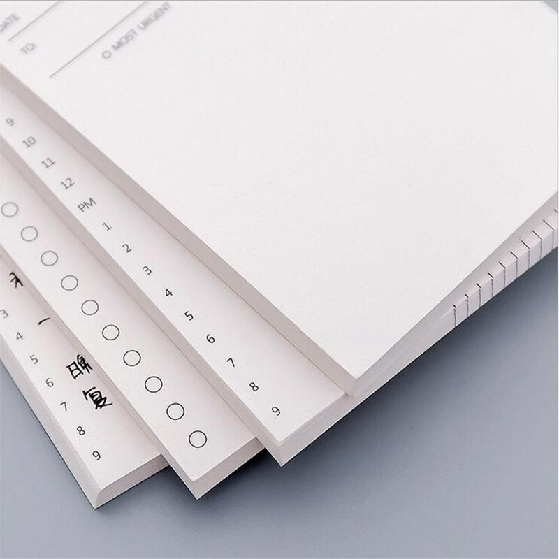 1pcs Simple business day plan books this note can be torn notepad office calendar book with a small memo 12.5*8.5cm