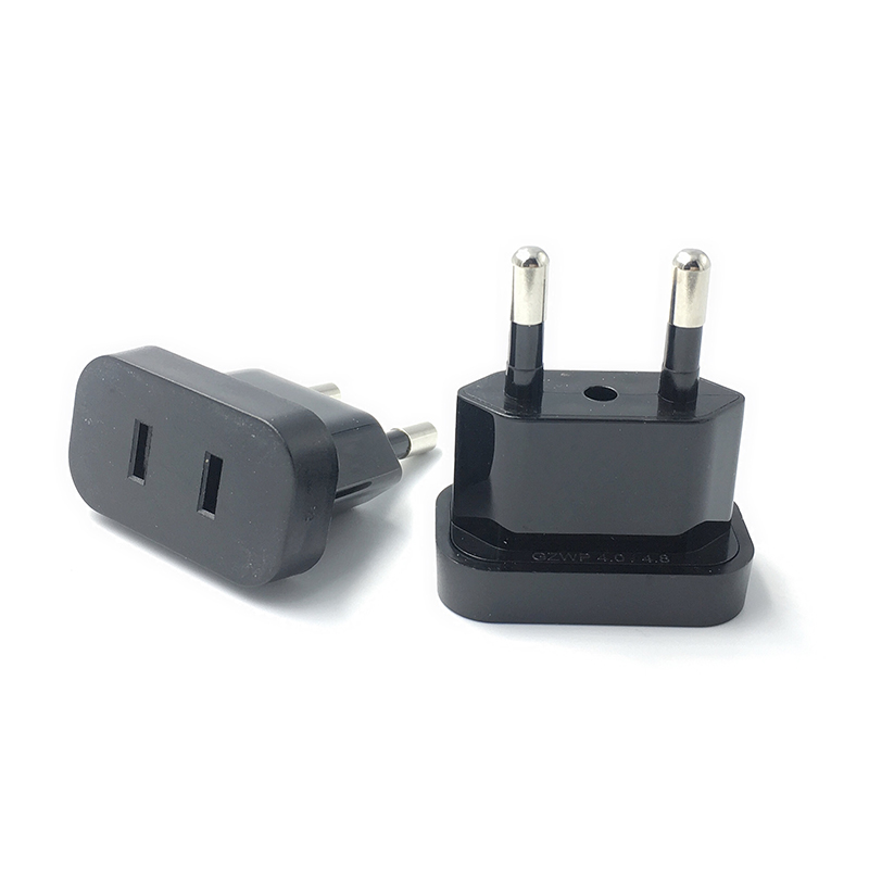 Netzstecker-Adapter US zu EU Euro Europa Stecker 4,0 mm Netzstecker-Konverter Reiseadapter China CN zu EU-Adapter Steckdose