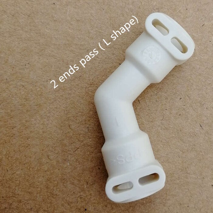 L-Shaped Elbow Union Joint KALERM Coffee Machine Maintenance Spare Parts Accessories 2 & 3 Ends Pass Doublepass KLM: 2 Ends Pass L Shape