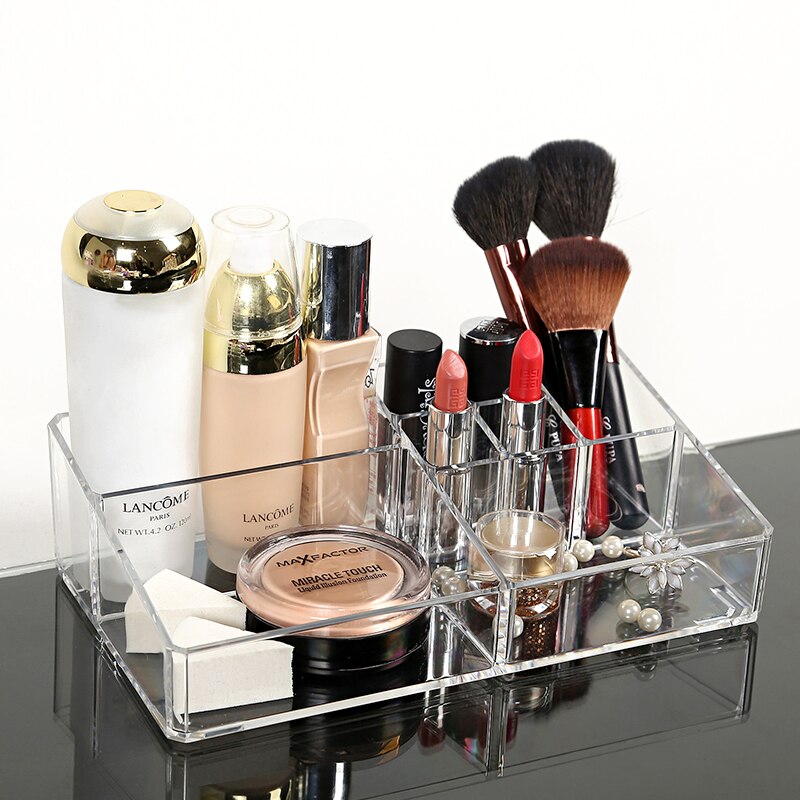 1 pcs Acryl make-up organizer cosmetica doos make-up borstel lippenstift houder bureau accessoires