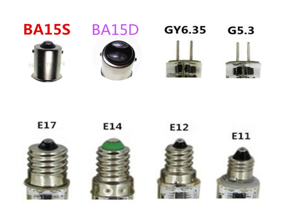 Bombilla led regulable G5.3 E11 E12 E14 E17 BA15D 220V BA15S 110V bombilla de cristal G4 110V G9 led b15 g5.3 110v E11 110V BA15S LED