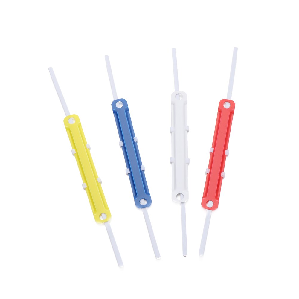 50PCs File Paper Binding Clip Two-Hole Loose-leaf File Folder Hinged Rings Document Fastener Office Document Storage Supplies