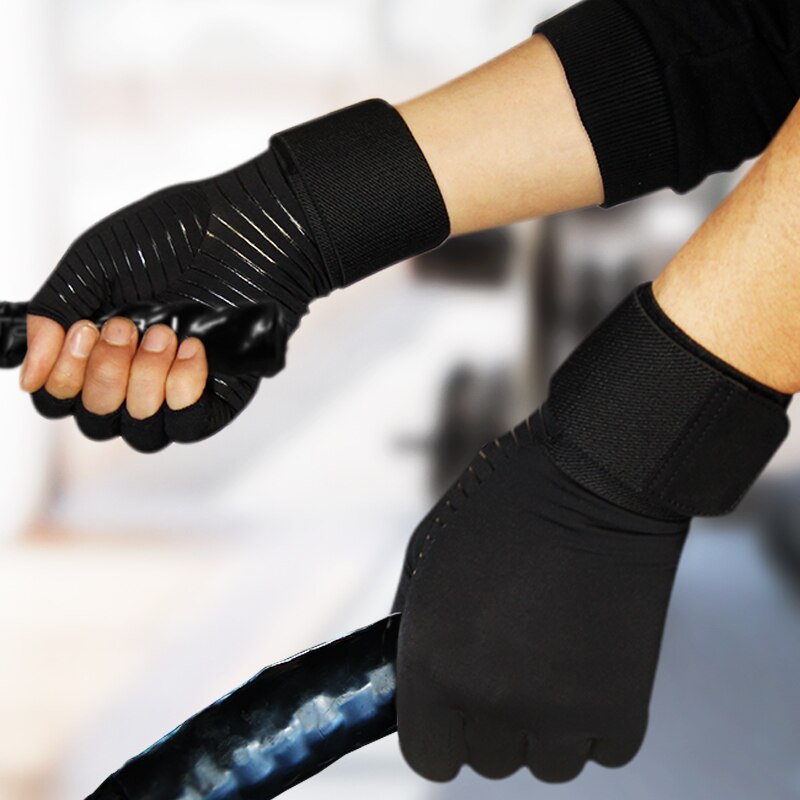 Luvas de levantamento de peso, luvas fitness para meio dedo, cinta de pulso, suporte para homens e mulheres, academia, luvas protetoras de levantamento de peso