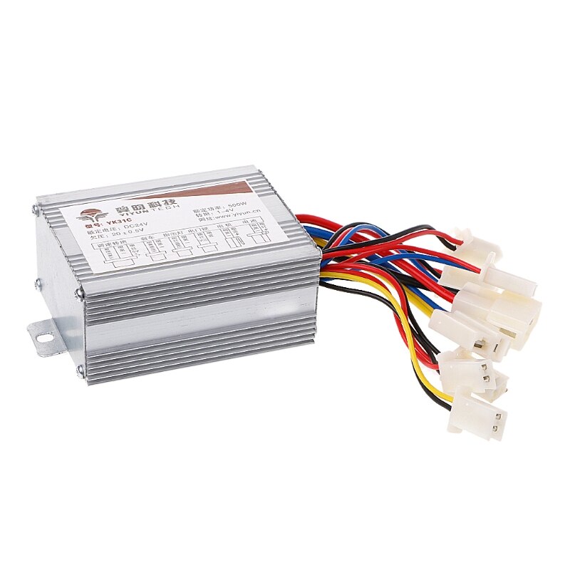 Controlador de cepillo de velocidad de Motor de DC 24V 500W 30A para bicicleta eléctrica, Scooter