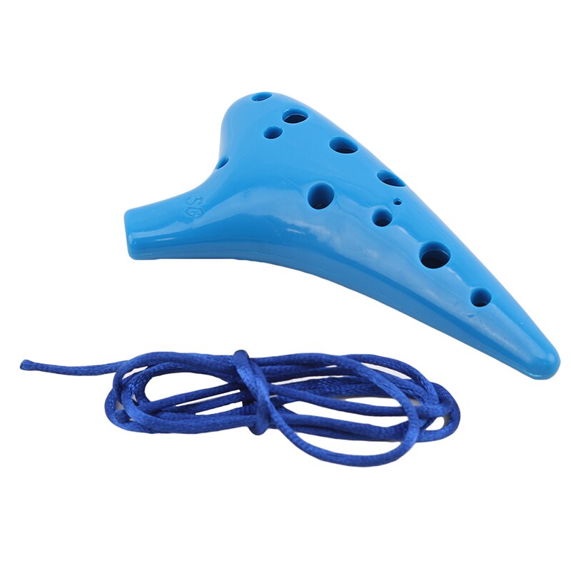 freundlicher Musical Instrumente Für Anfänger 12 See Kunststoff Haushalt freundlicher Früer Bildung Musik Alt Anti Herbst Ocarina: Blau