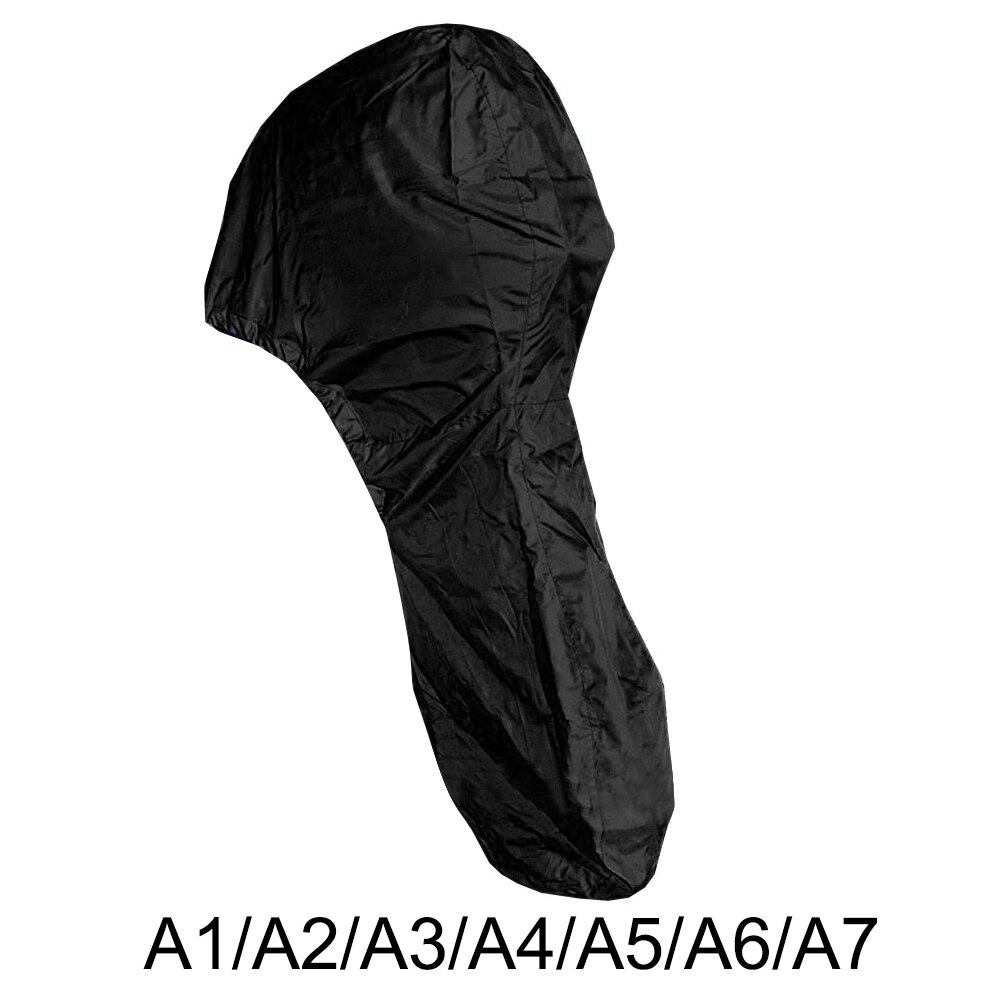 Housse imperméable 600D Oxford tissu pour bateau | Couverture complète pour moteur de hors-bord 6-225HP, noire