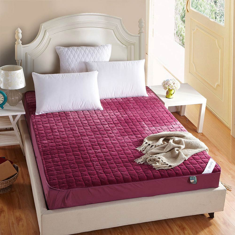 Svetanya Fleece Matrasbeschermer/Cover Hoeslaken: 2016636 wine / 150x200x32cm