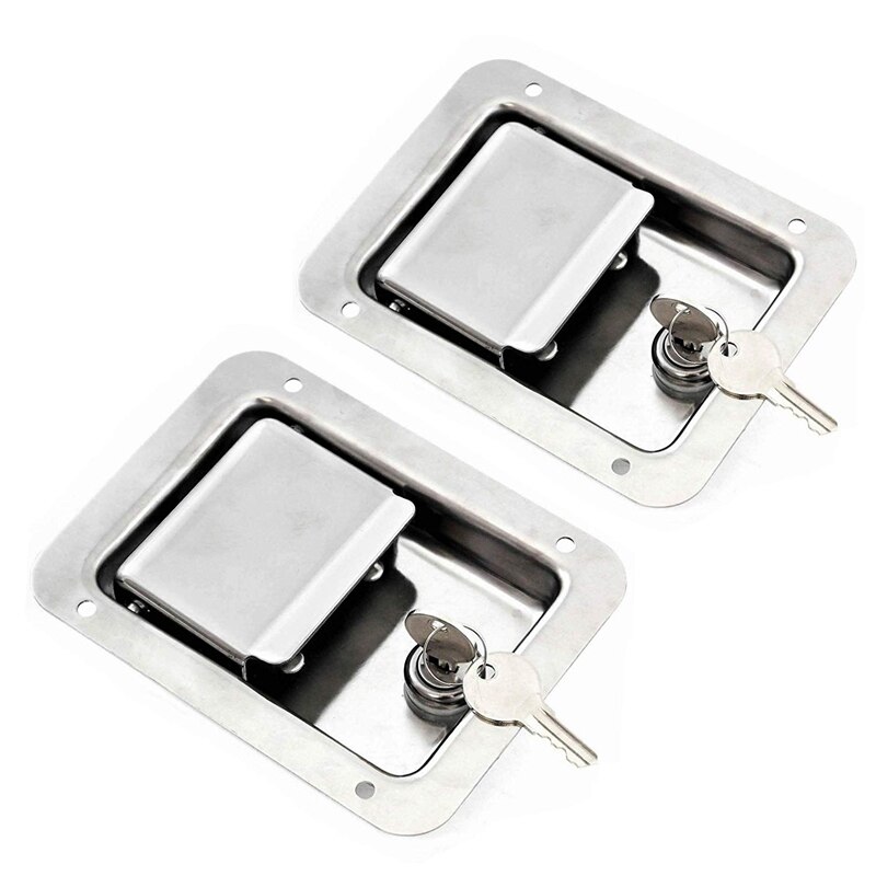 Hardware 2 Pack Rvs Paddle Slam Klink Met Lock & K... – Vicedeal