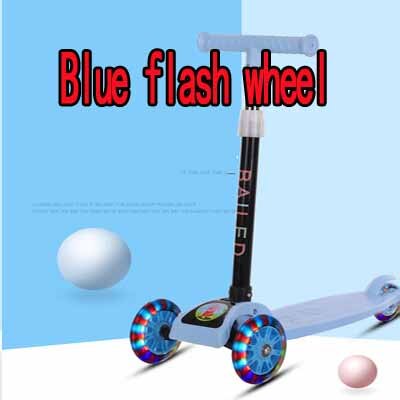 Children Scooter Tricycle Baby 3 In 1 Balance Bike Ride On Toys Flash Folding Meter Car Child Toys Ride on Toys: Flash wheel 2