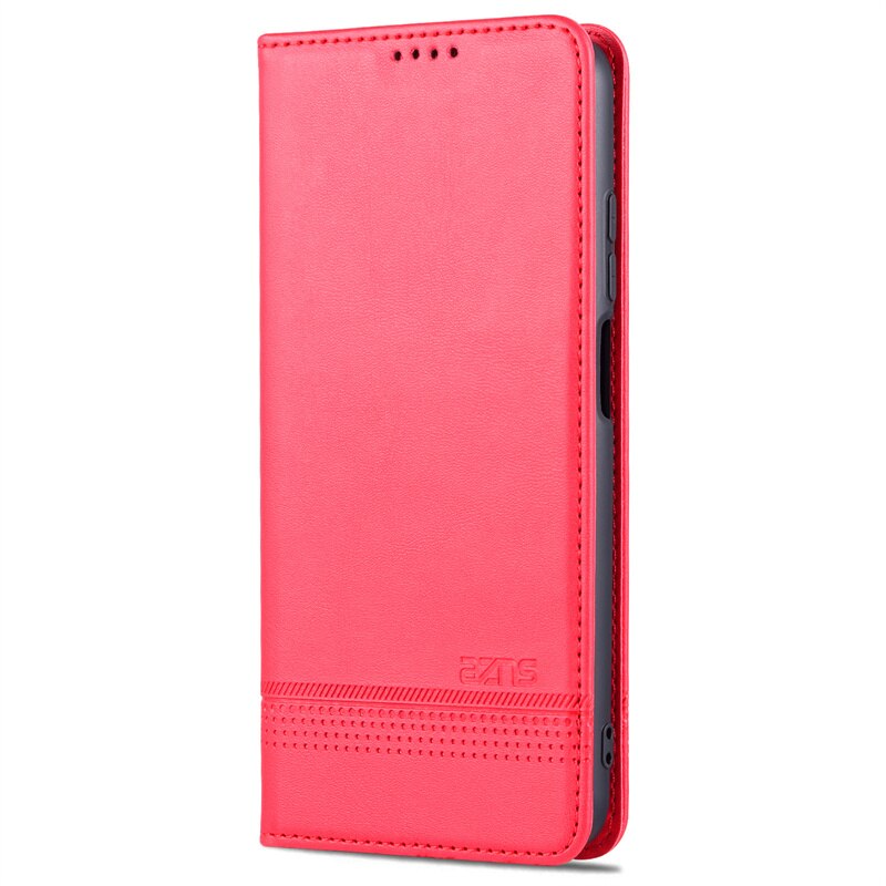 A02S Etui SM-A025F/DS Etui do Samsung Galaxy A02S A03S A02 S A 03 S A 03 S okładka książki stojak portfel gniazdo kart kabura Coque torba: A03S (Europe) / Czerwony