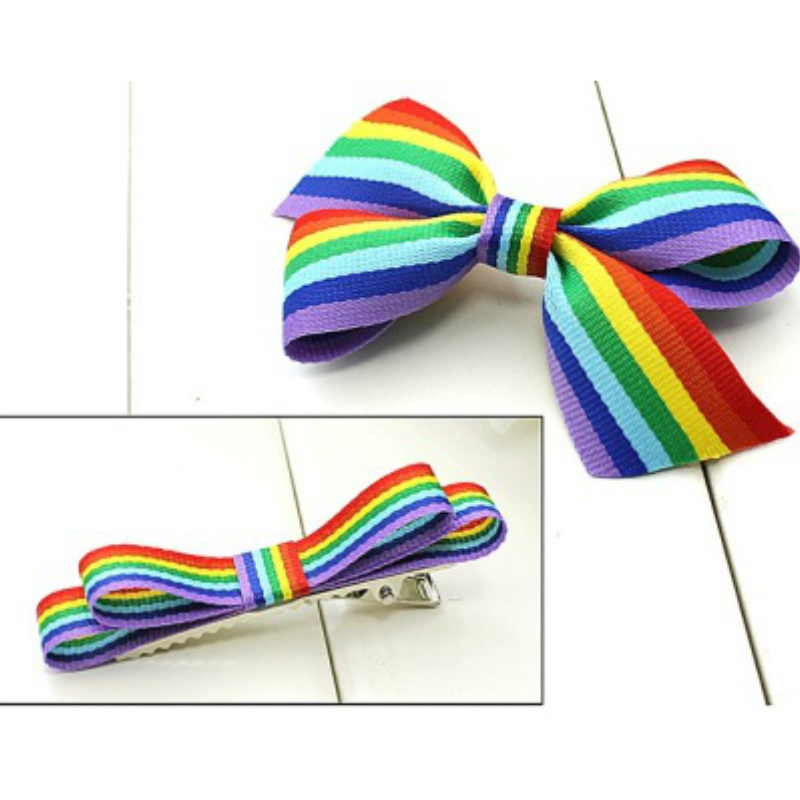 Zerzeemooy 10 Mm 100y/Veel Dubbele Gezicht Mooie Grosgrain Regenboog Streep Decoratieve Lint Tape Voor Festival Verjaardag 1" 5/8 "25 Mm