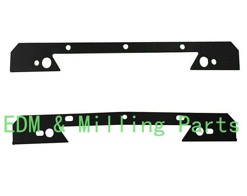 1Set Steel + Rubber Milling Machine Saddle Knee Wiper Plate Steel Rubber 346mm CNC Mill For Bridgeport