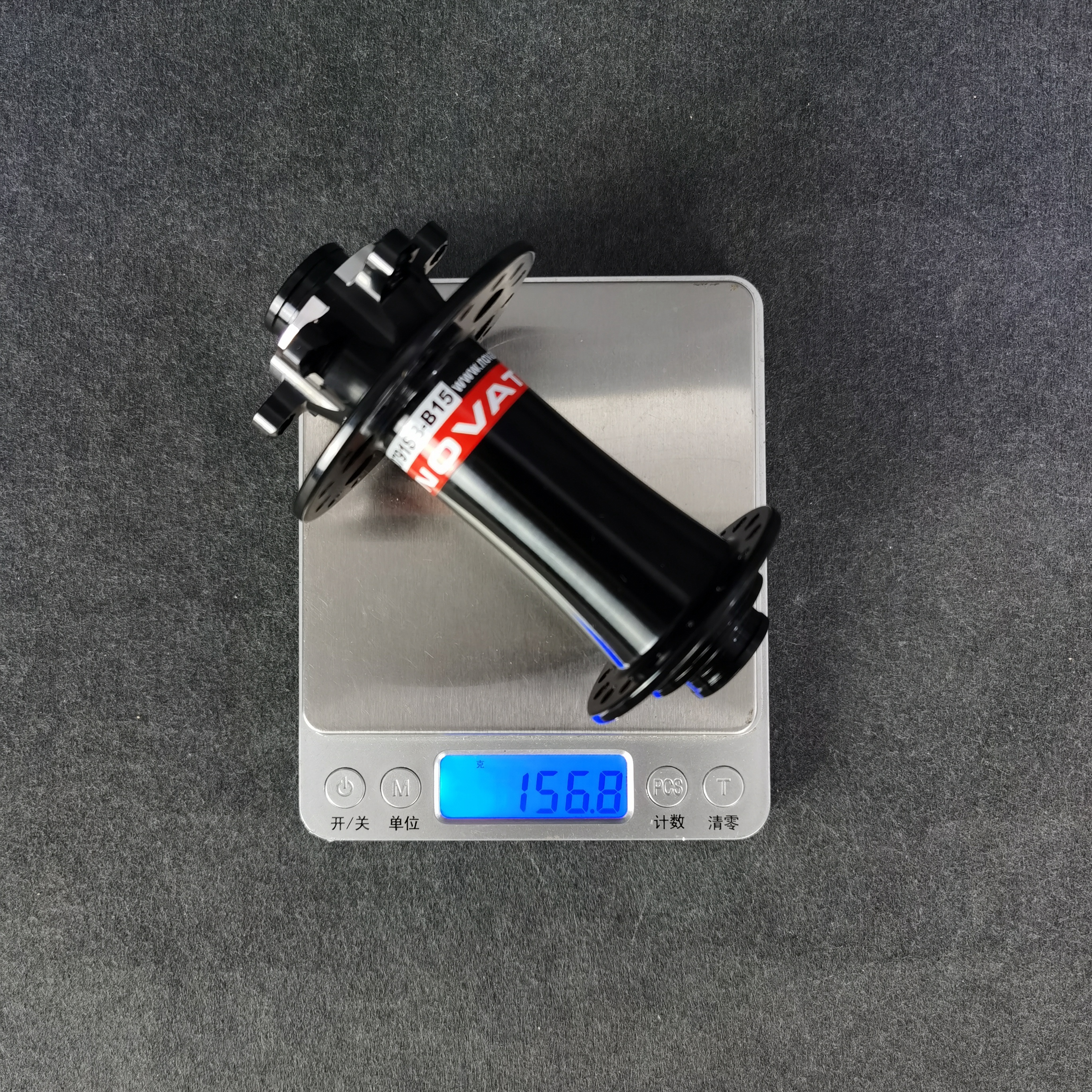 NOVATEC D791SB-B15 Road/MTB disc brake front hub thru axle 15x110mm disc barke hub black 154g 28/32 holes