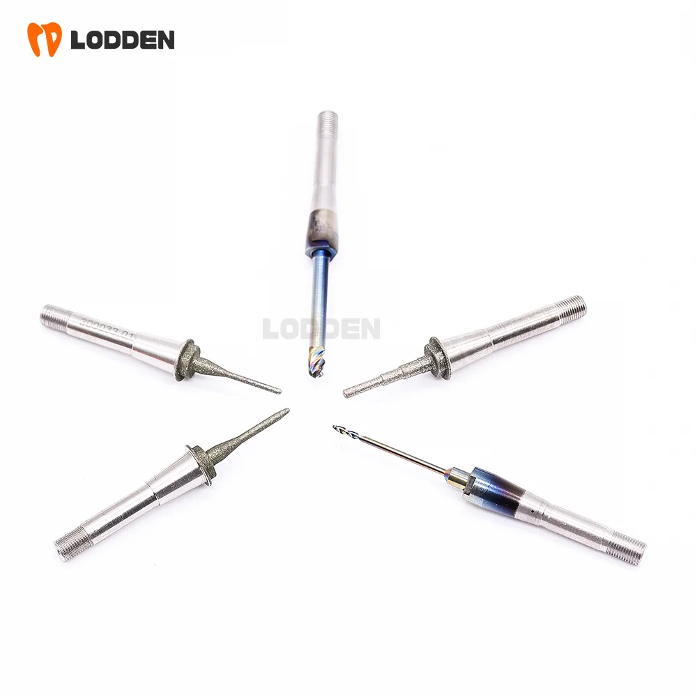 LODDEN Cerec Sirona MCXL Cerec fresas para disilicato de litio Zirconia PMMA 1 Uds taladros de laboratorio Dental herramientas de molienda de diamante