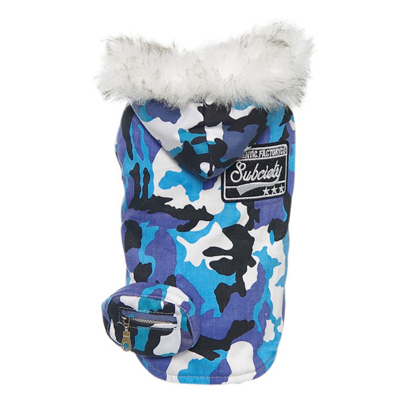 Winter Warm Hond Kleding Jurk Sweety Strik Huisdier Prinses Jurken Voor Puppy Katten Teddy Winter Jurk: Blauw / M