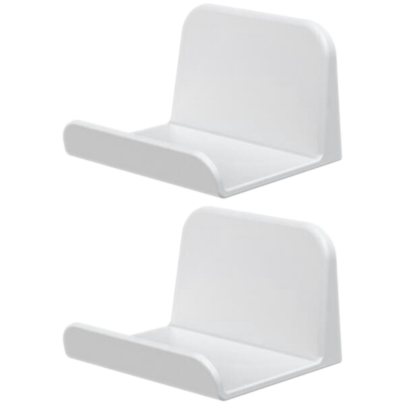 2 Pack Voor PS4 Controller Wall Mount Headphone Stand Headset Houder Haak Stand Voor Gaming Controller, Kabels, gamepad, Paraplu,: WHITE