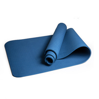 Eco-Friendly 6mm TPE With Posture Line Thicken Yoga Pilates Mats Pad For Lose Weight Home Gym: Dark Blue
