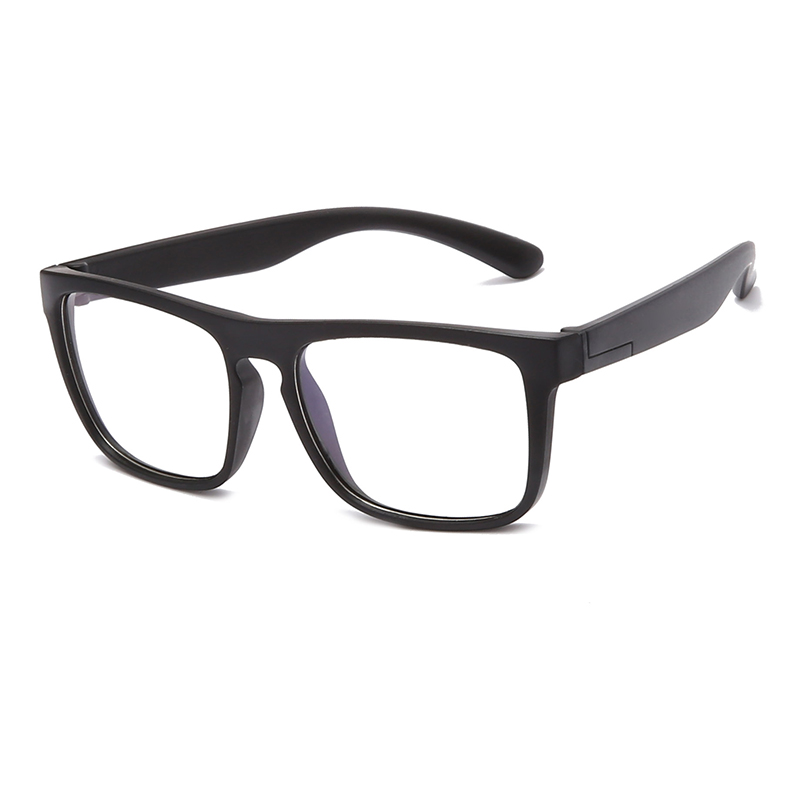 Kinderen Vierkante Anti Blauw Licht Glazen Jongens Meisjes Rood Blauw Bril Kinderen Flexibele Clear Lens Brillen Optische Frame UV400: black