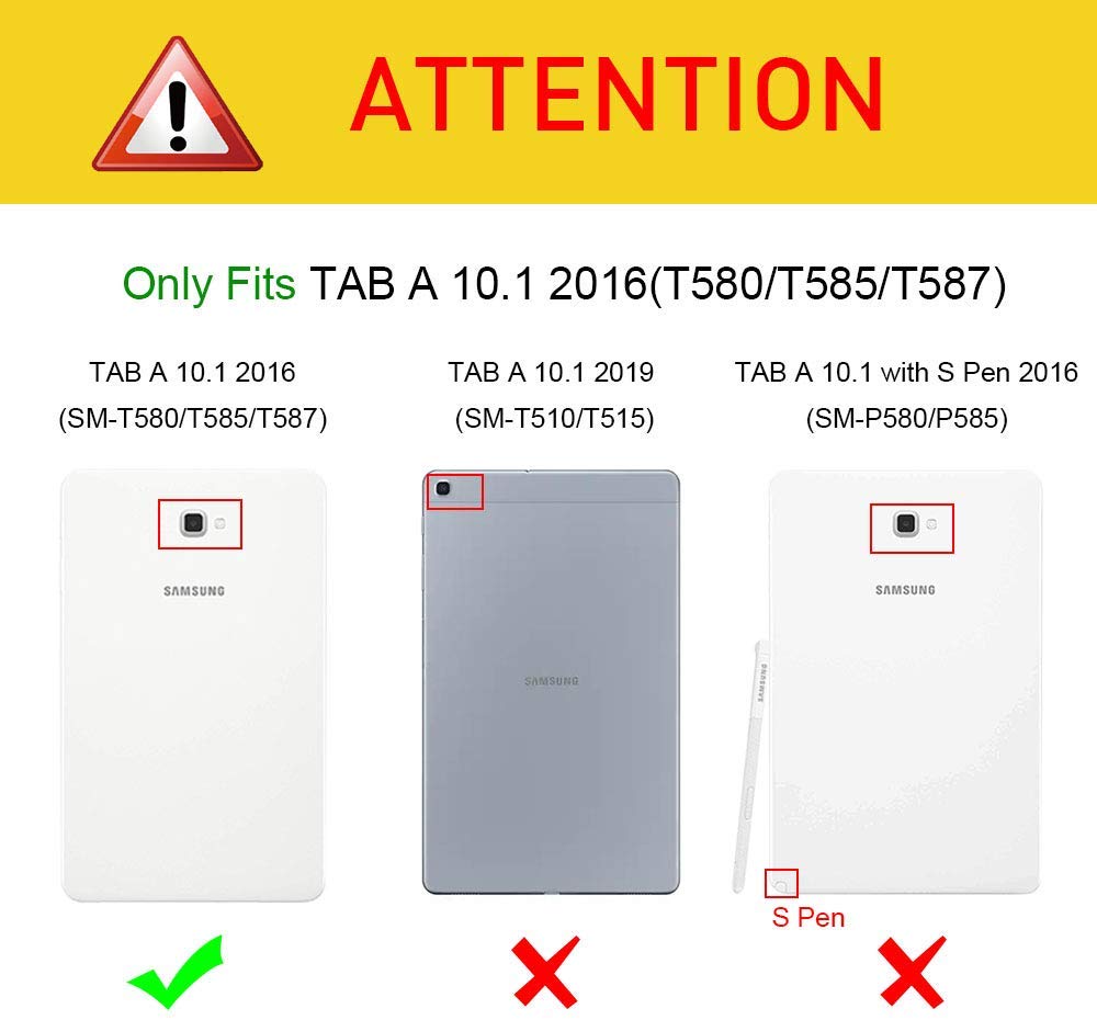 Tab A6 10.1Inch Tablet SM-T580 T585 T587 Case Pu Leather Stand Cover Auto Sleep/Wake Voor Samsung galaxy Tab Een A6 10.1 Case