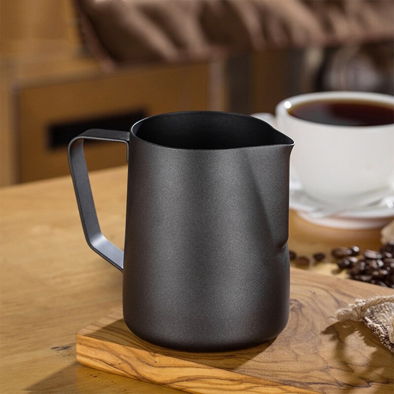 350ml roestvrijstalen kannen met antiaanbaklaag, melkopschuimkan, espressokan, barista, ambachtelijke koffie, latte, melkkan