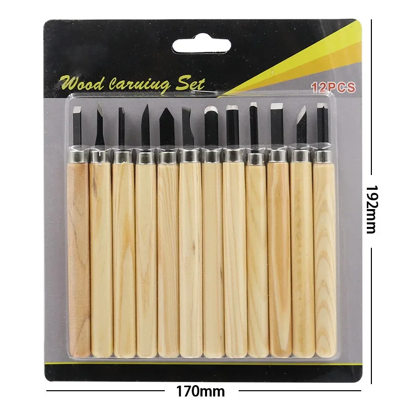 3-12 stücke Holz Carving Meißel Messer Hand Werkzeug Set Für Grundlegende Detaillierte Carving Holzarbeiter Gouges Holzbearbeitung Werkzeuge holzschnitt Bohren: Abgeschrägte Meißel