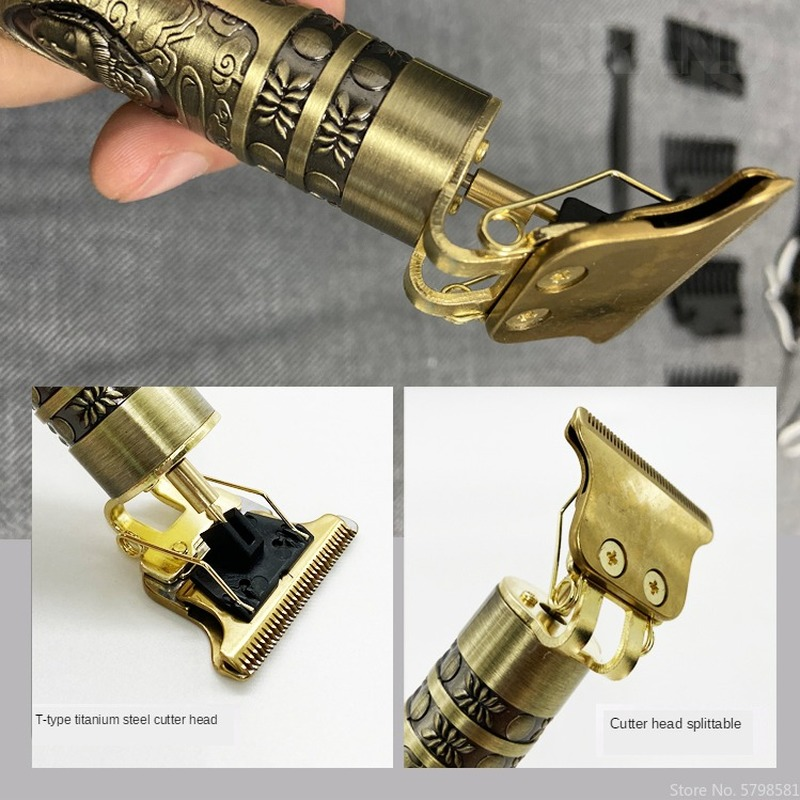 Tondeuse Drachen Jahrgang T9 Schnurlose professionelle Haarschneidemaschine Elektrische Trimmer für Männer Haarschneidemaschine Haarschneidemaschine Rasierer