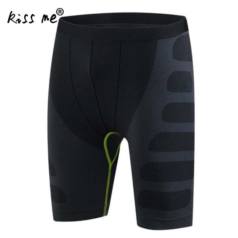 Men's Sports Pants - Quick Dry, Breathable, Solid Pattern - Spandex & Nylon: Black and Green / M