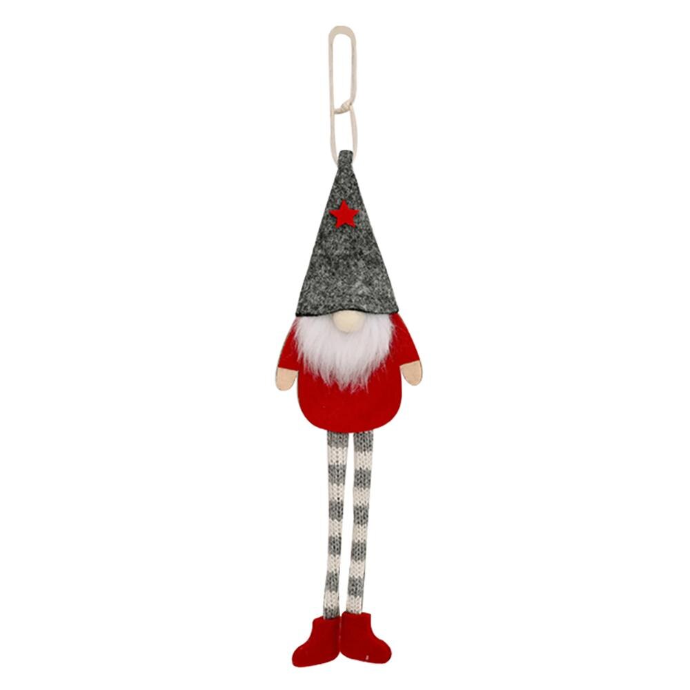 Kerst Decoratie Boom Ornamenten Bos Kerstman Opknoping Benen Faceless Pop Hanger Houten Kerst Dwerg Pop: B