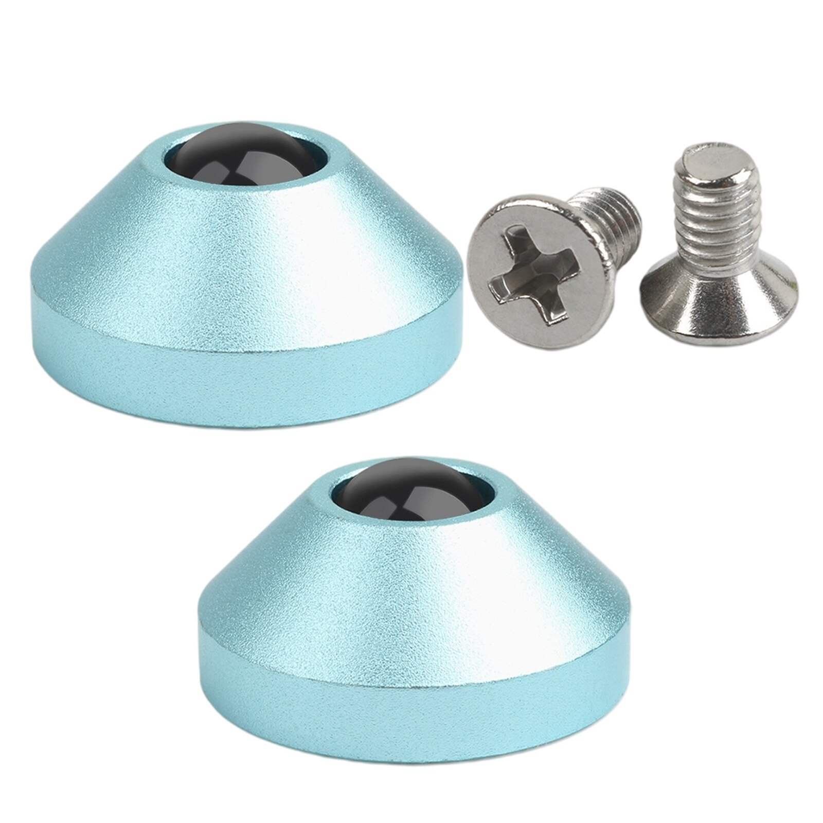 2Pcs Mechanical Keyboard Cone Feet Aluminum Alloy, Premium Material: Cyan