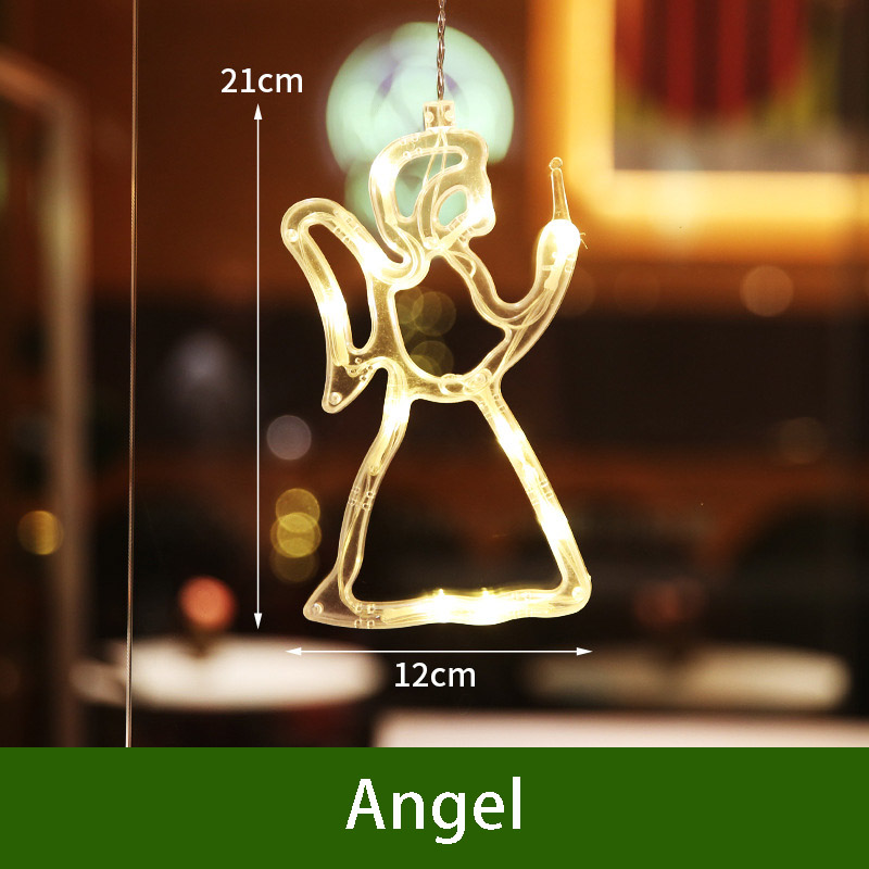 Weihnachtsdekoration LED-Lichterkette für Zuhause, Hochzeit, Schaufenster, Girlande, Lichter Ich bin Freien, Weihnachtsmann, Schneemann, stanzfrei: Freier Raum