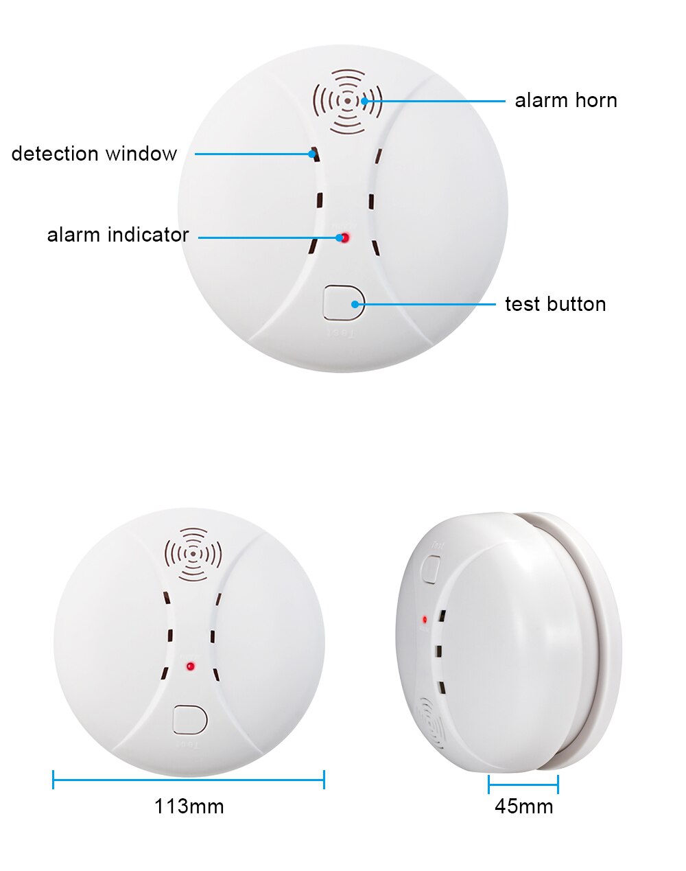 433mhz Wireless Smoke Detector Sensor Fire Alarm Home Security System Firefighters WiFi Independent Smoke Alarm Fire Protection