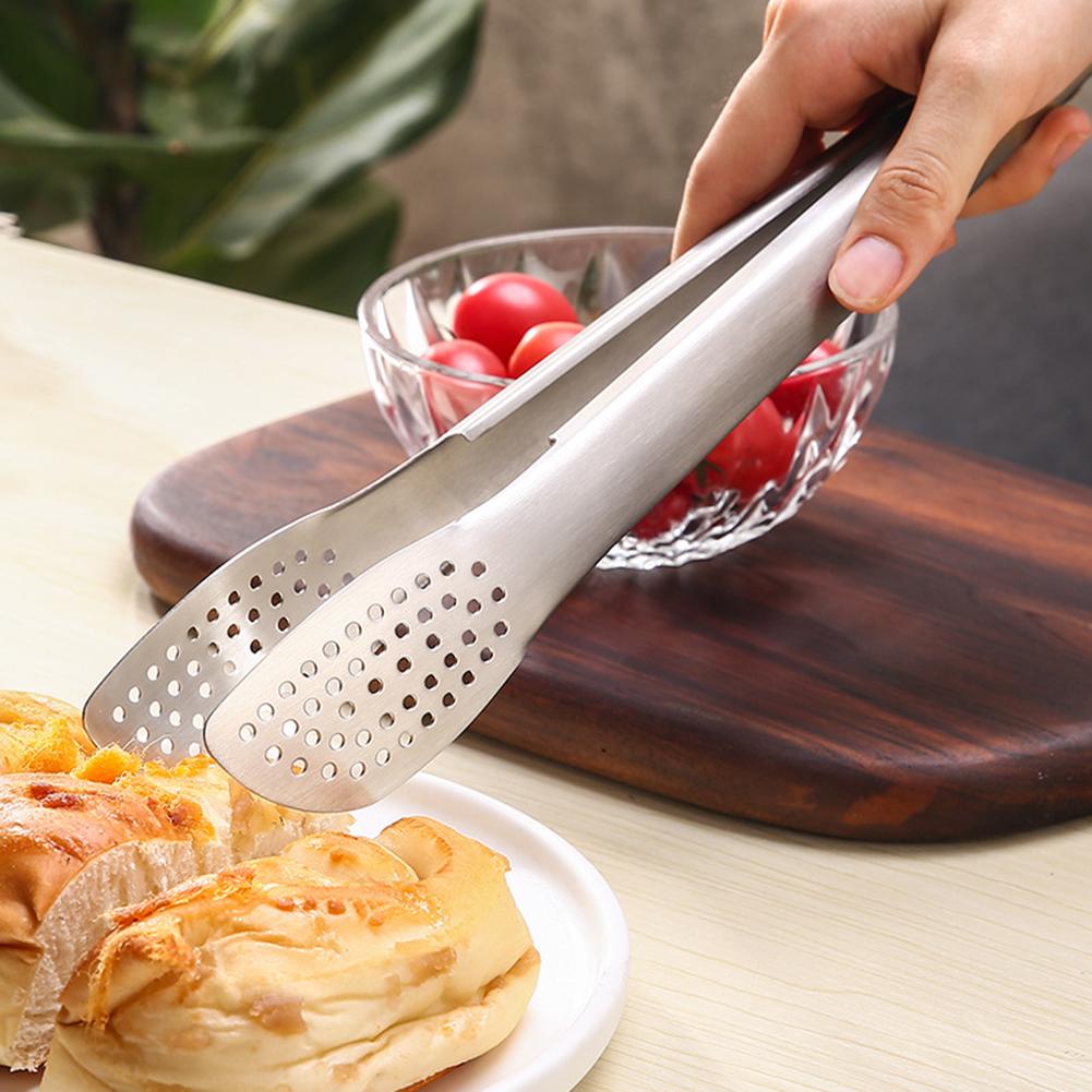 Edelstahl Lebensmittel BBQ Grill Kochen Steak Zange Verriegelung Clip Küche Kochgeschirr