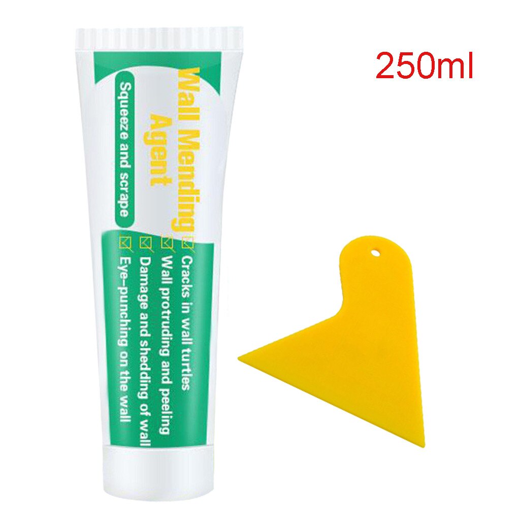 Wall Mending Agent Wall Repair Cream Wall Crack Nail Repair Agent With scraper Repair Quick-drying Patch Restore Original#T2: 250ml