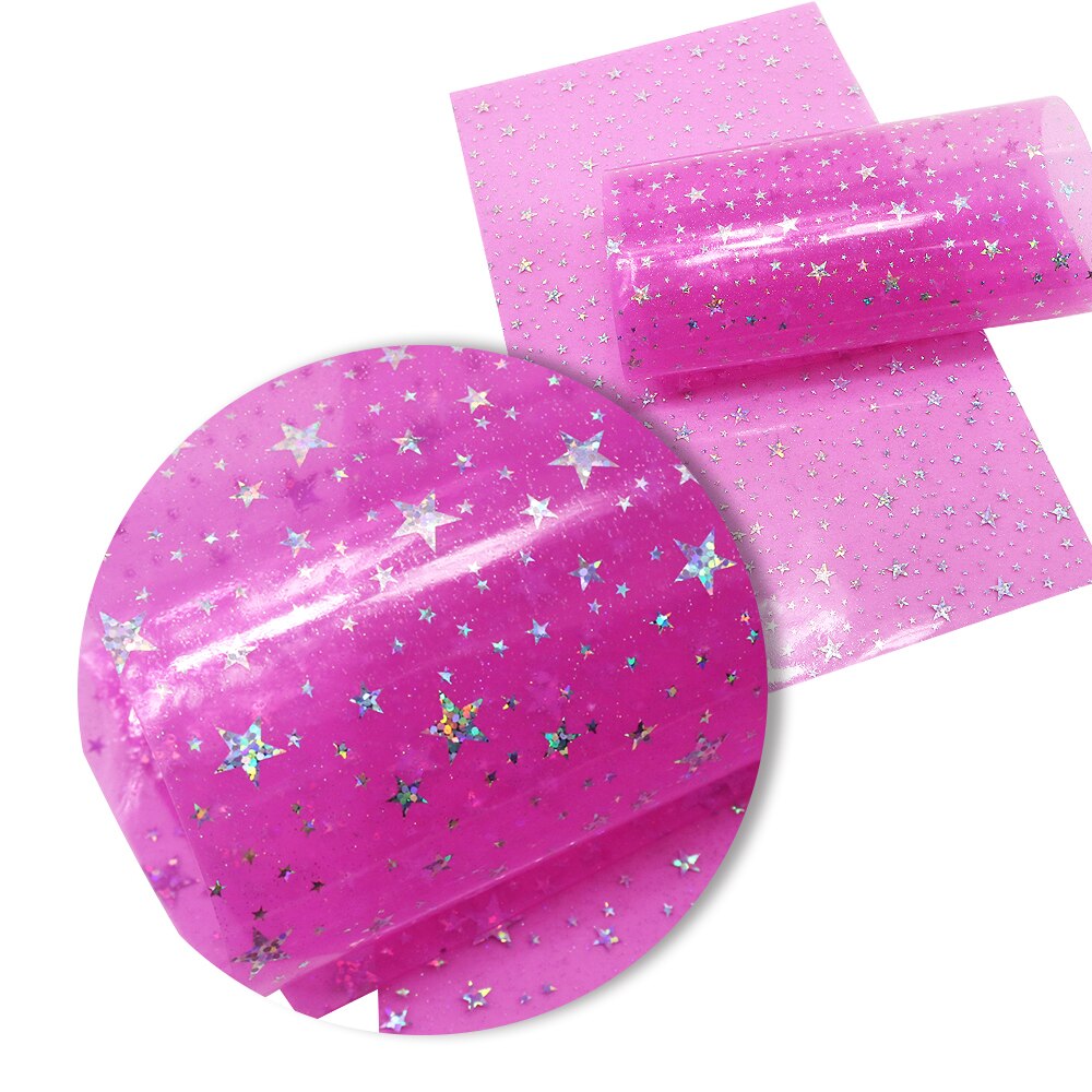 20*33cm sterren zeester transparant imitatie synthetisch leer voor strikken tassen portemonnee telefoonhoesje plakboek diy ,1 yc 3746: 1064067002