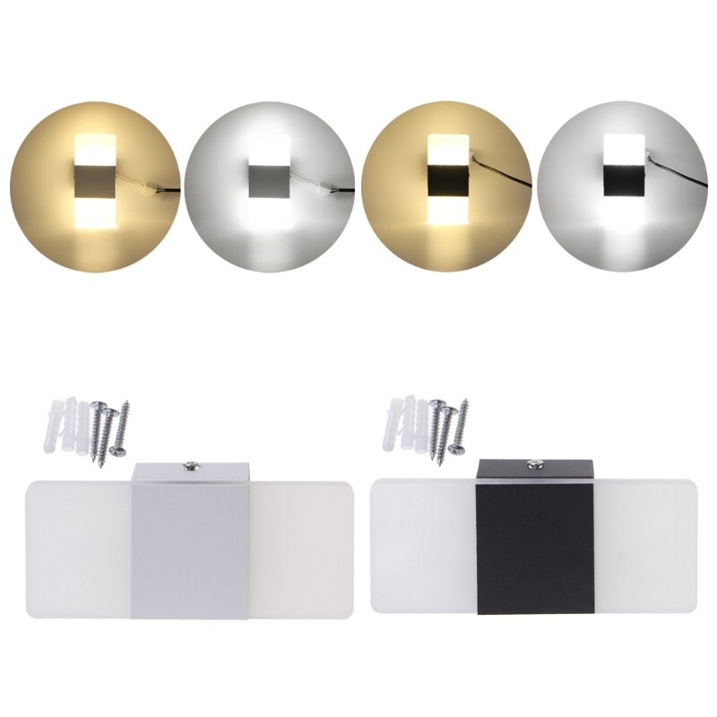 AC 85-265V LED Wall Lamp Modern Acrylic LED Bedroom Hallway Bathroom Wall Lamp