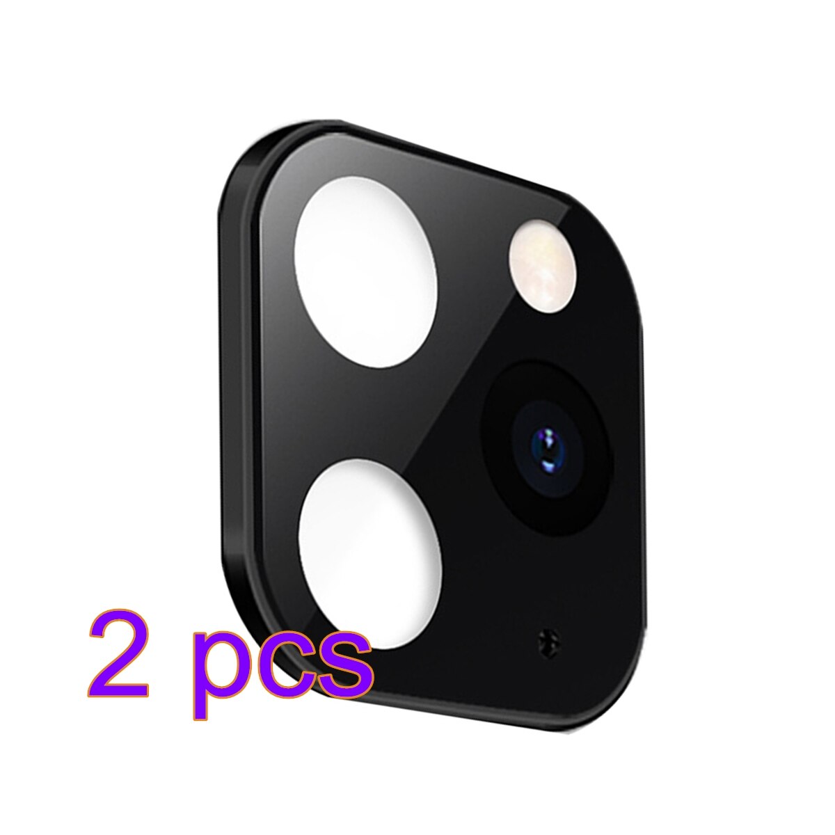 1/2 pcs Replacement For iPhone X/XS/XSMAX Alloy Modified for 11Pro 11 PRO MAX Cover Camera Change Sticker Camera Protective: EL1859-02Bx2