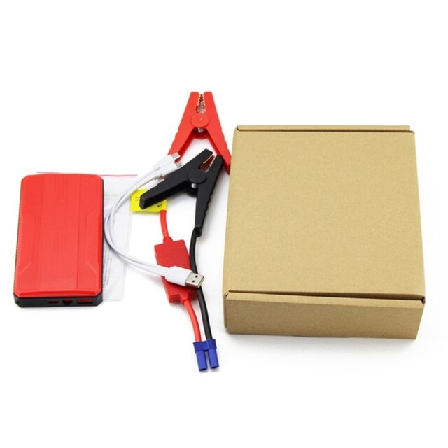 20000mAh Car Jump Starter Power Bank Portable Auto Buster Emergency Booster Starting Device Starting for Car: R23-RED