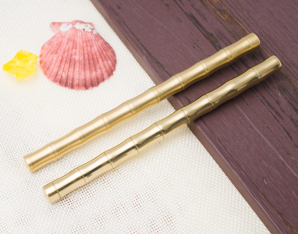 Manual all brass pen high-grade bamboo innovation business ballpoint Pen