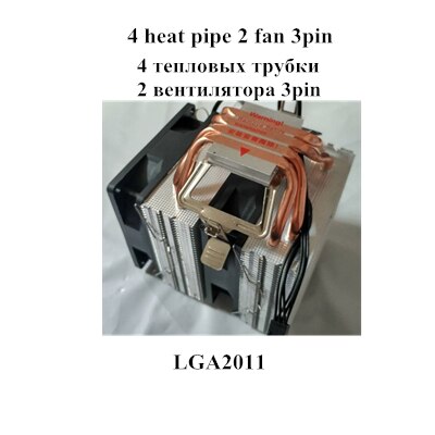 Divers 3 4 6 caloducs radiateur refroidisseur de processeur pour Intel LGA771/775/115X pour AMD: Bleu
