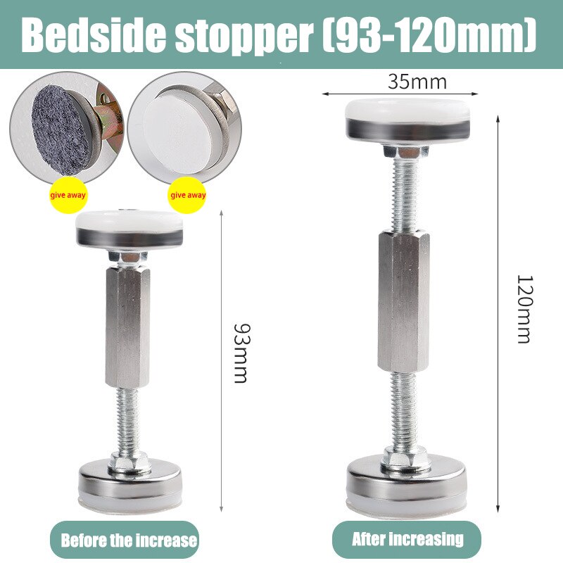 Threaded Bed Frame Bed Adjustable Anti-shake Tools Multifunction Telescopic Support Furniture Tools For Home: 93mm-120mm