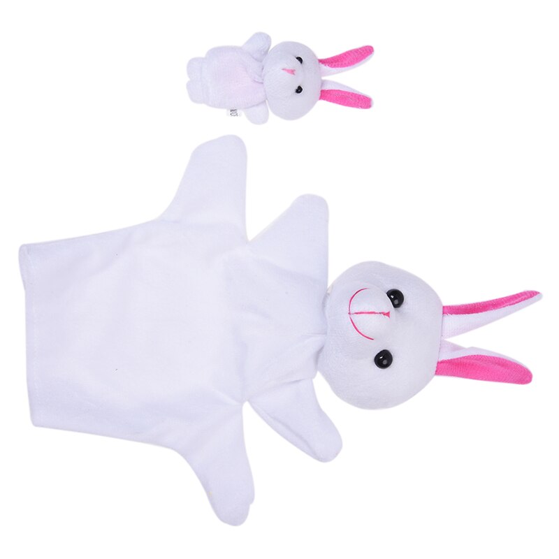 White Rabbit Hand Puppet Finger Puppet: Default Title