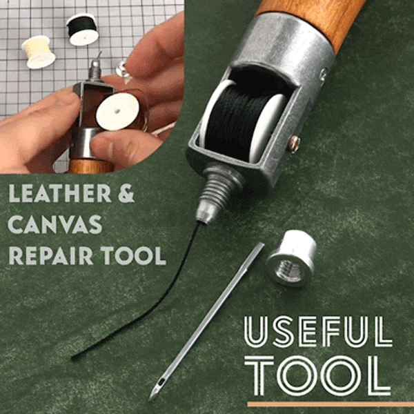 Leather Sewing Awl Kit Hand Stitcher Set Leather Hand Stitcher Thread Needles Kit For Fabric Craft Stitch Leather Fabric Leather