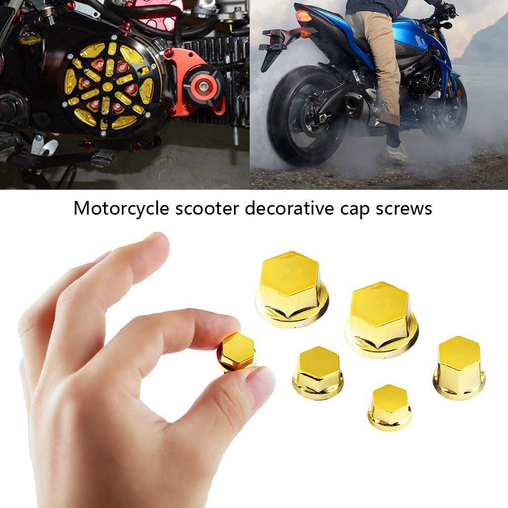 Adeeing 30 unids/set accesorios de modificación de motocicleta cabeza cubierta de tornillo piezas decorativas para Yamaha Kawasaki Honda r30