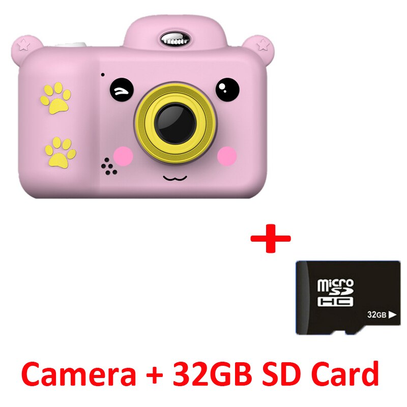 Mini Kinderen Camera Full Hd 1080P Draagbare Digitale Camera 2.4 Inch Scherm Kinderen Kids Game Toy Camera camcorder: green