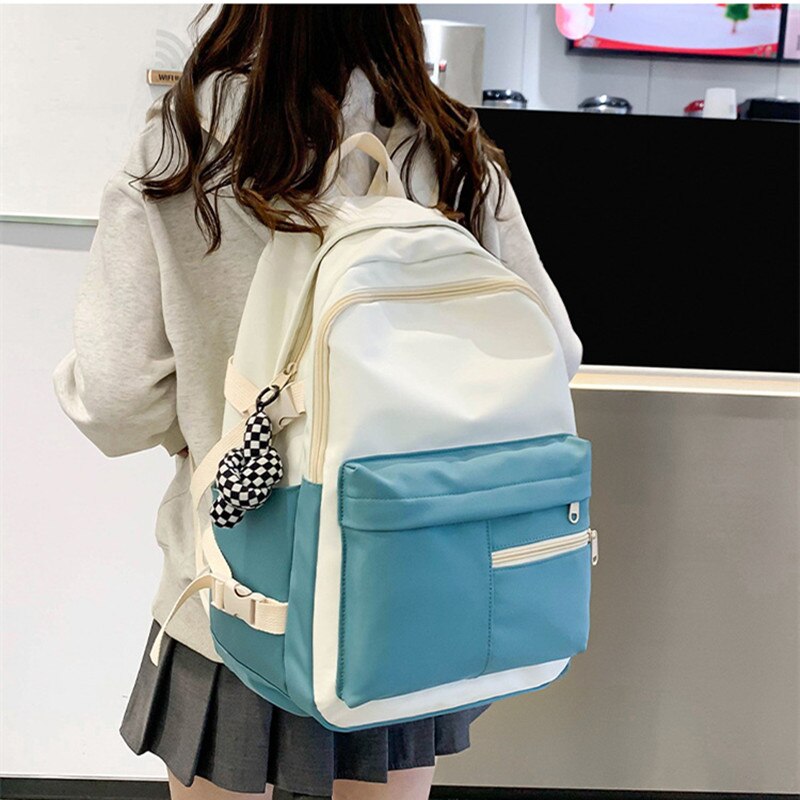 Fengdong zaini per scuola per adolescenti zaino per scuola per donna zaino per laptop da viaggio leggero impermeabile zaino per libri universitari