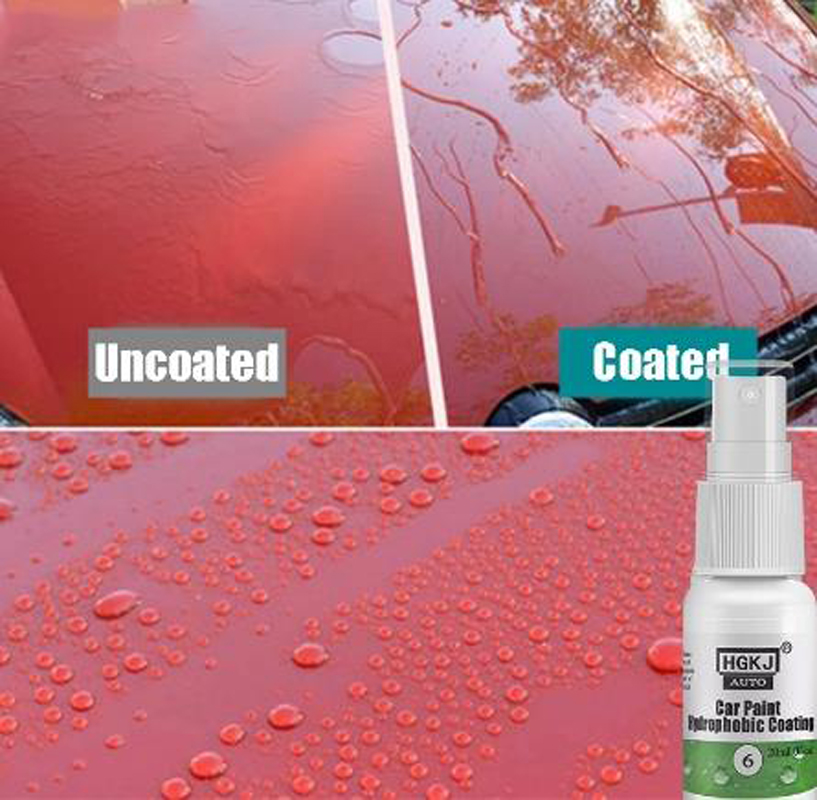 HGKJ 6 Super Hydrophobic Paint Coating Kit Glass Coating Anti-Scratch Exterior Care Paint Car Polish Wash Accessories 50ml