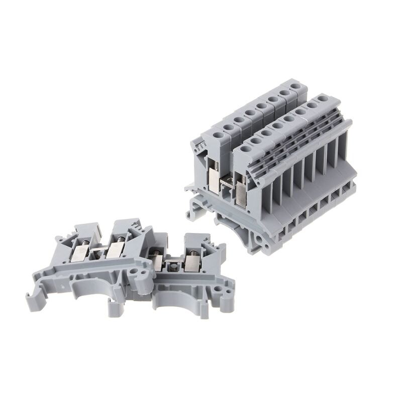 10pcs/set UK-2.5B Terminal Block Screw General Application PCB Din Rail Wiring Termianl Connector
