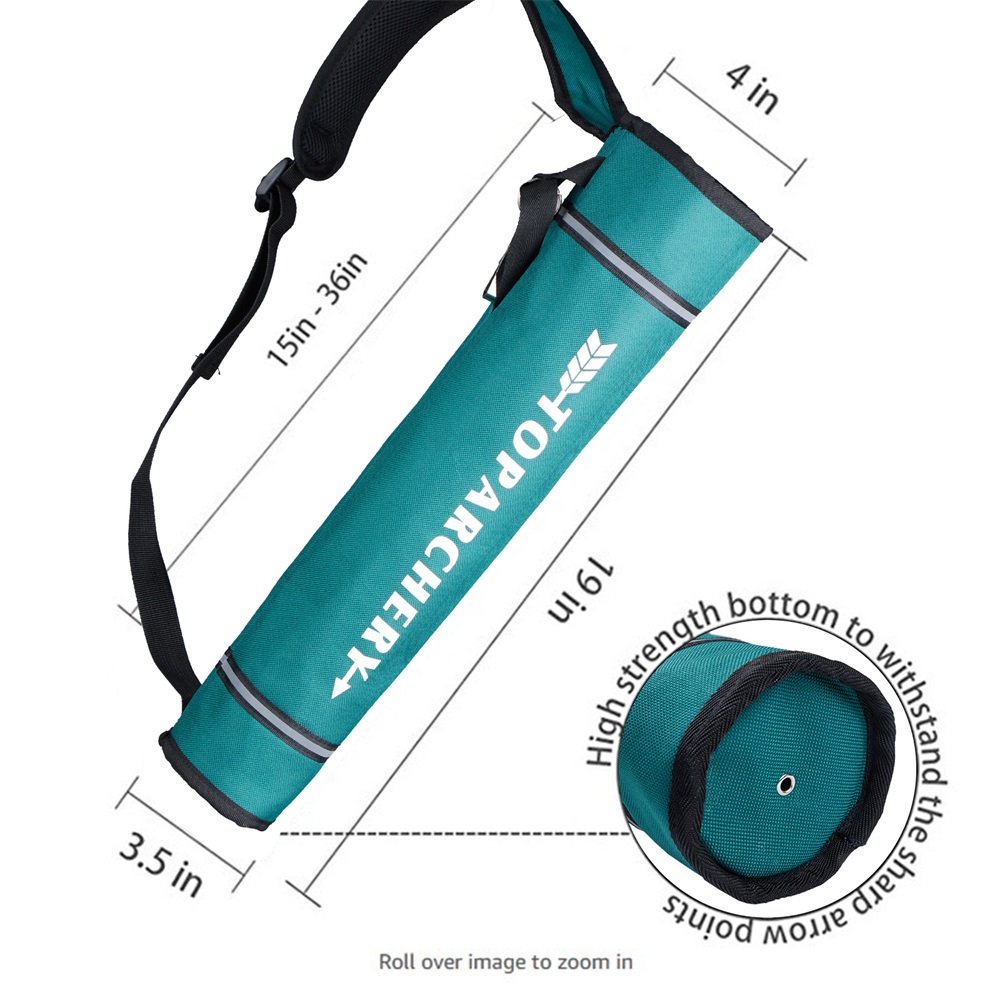 Toparchery-Bolsa de flecha para arco recurvo, accesorios de tiro con arco, mochila de nailon para práctica