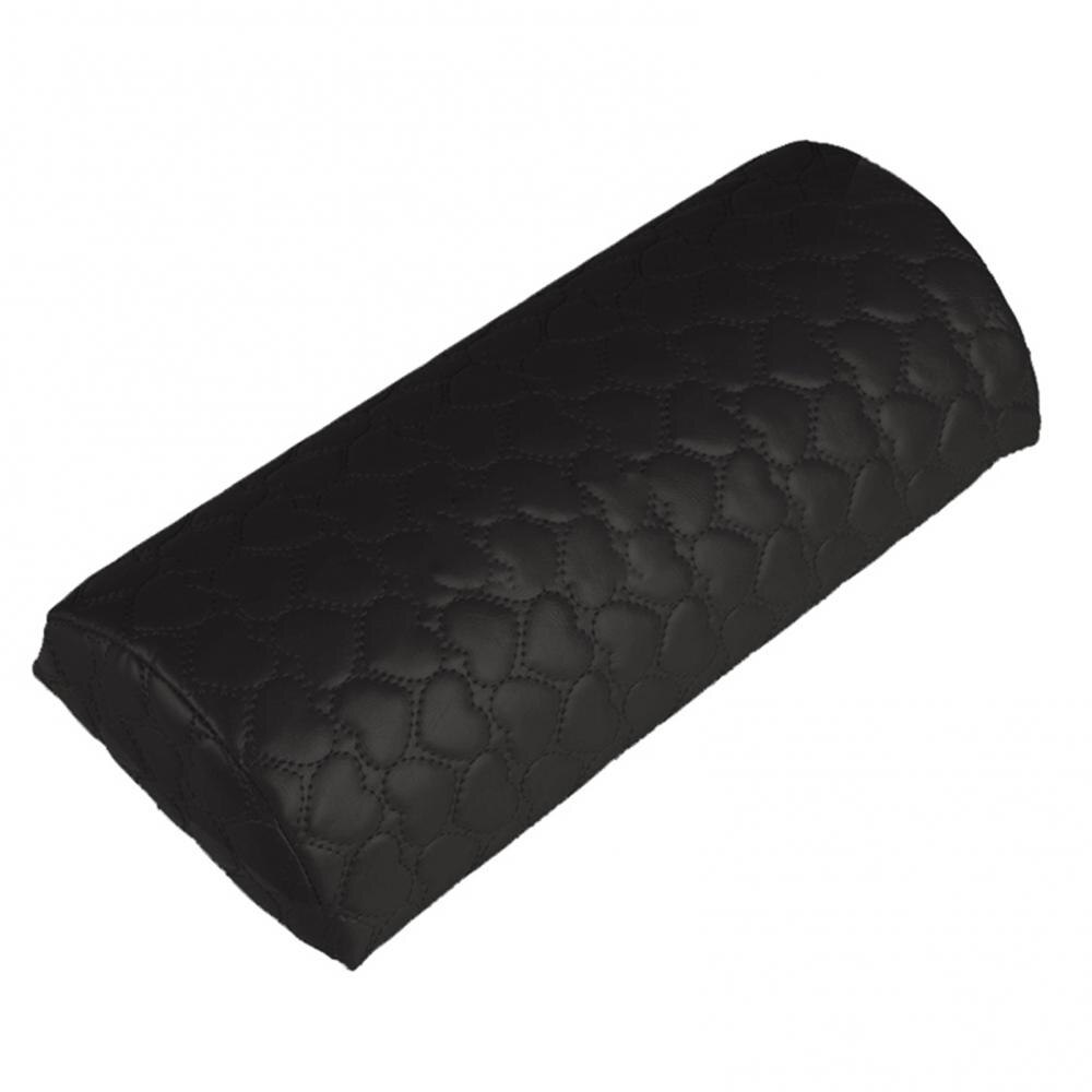 Nail Art Pillow Hand Holder Cushion Arm Rest Support Soft Leather Hand Pillow Rest Manicure Equipment Nail Art Stand: black